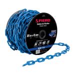 CAPL-8Z | Metro de cadena de 8 mm de plástico azul, carrete de 25 m