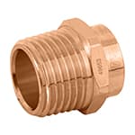 CC-611 | Conector de cobre, rosca exterior 1/2', Foset