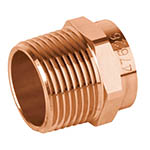 CC-612B | Conector de cobre de rosca exterior 3/4', Foset Basic