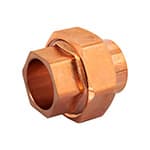 CC-973 | Tuerca unión de latón cobrizado 1', Foset