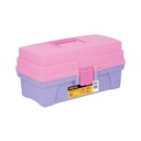 CCO-14RP | Caja cosmetiquera 14', rosa/morado, Pretul