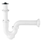 CE-234 | Céspol rígido para lavabo con contra, polipropileno, 1-1/4'