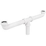 CED-11 | Céspol doble para fregadero, polipropileno, 1-1/2', Foset