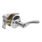 CEMA-3BB | Cerradura manija baño cromo mate, cil metálico, Hermex Basic