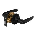 CEMA-6B | Cerradura manija, cilindro latón, negro, baño, Hermex