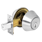 CERO-32P | Cerrojo llave-llave cromo mate, llave tradicional, Hermex