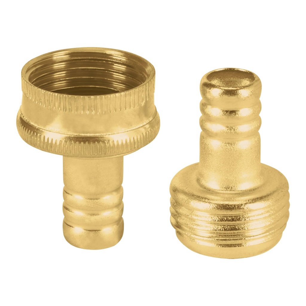 CFM-1/2P | Juego conectores 1/2' macho/hembra de latón laminado, Pretul