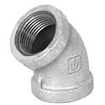 CG-862 | Codo 45° acero galvanizado de 3/4', Foset