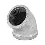 CG-863 | Codo 45° acero galvanizado de 1', Foset