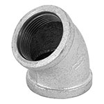 CG-864 | Codo 45° acero galvanizado de 1-1/4', Foset