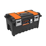 CHA-19S | Caja p/herramienta 19' c/compartimentos y broches metálicos