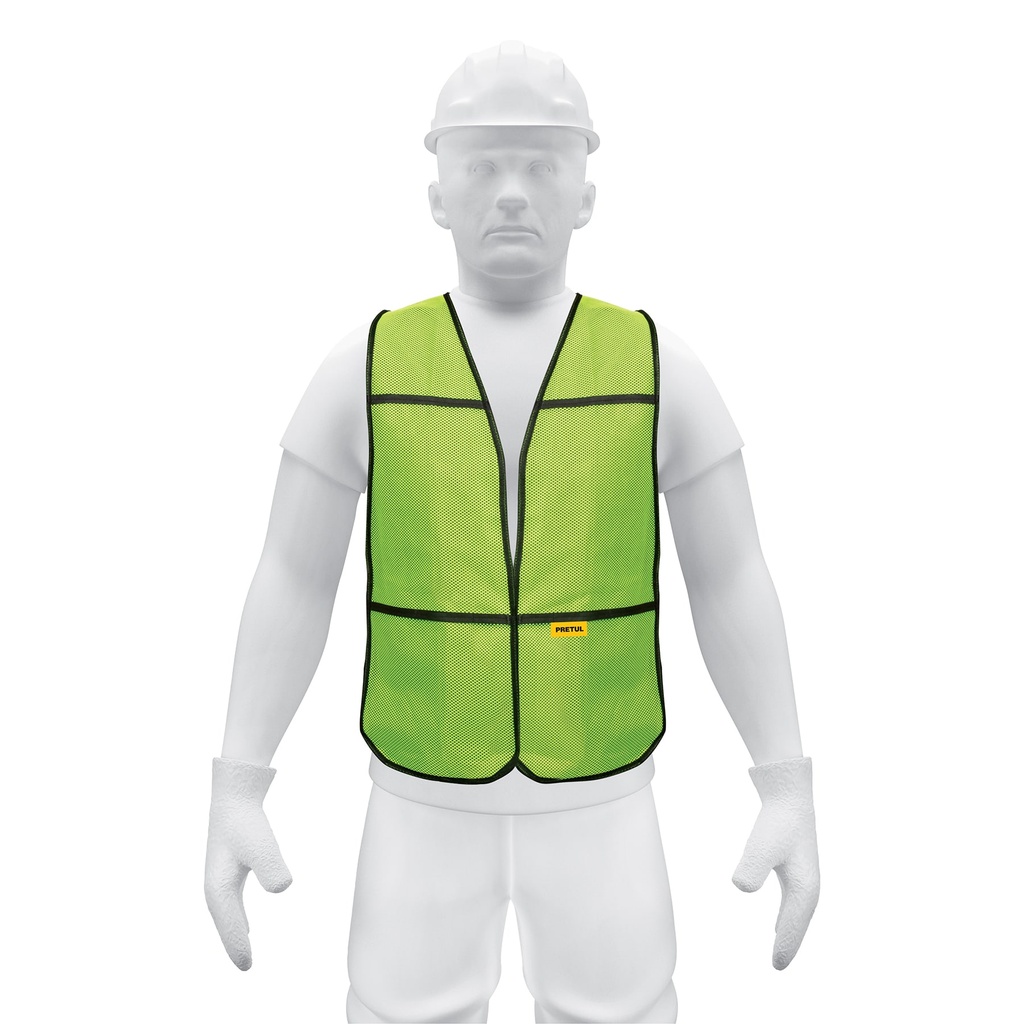 CHS-100V | Chaleco de seguridad, uso de día, verde, Pretul