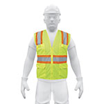 CHS-700V | Chaleco de seguridad verde max visibilidad y 6 bolsas