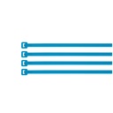 CIN-1810Z | Bolsa con 100 cinchos plásticos 18 lb, 100 x 2.5 mm, azules