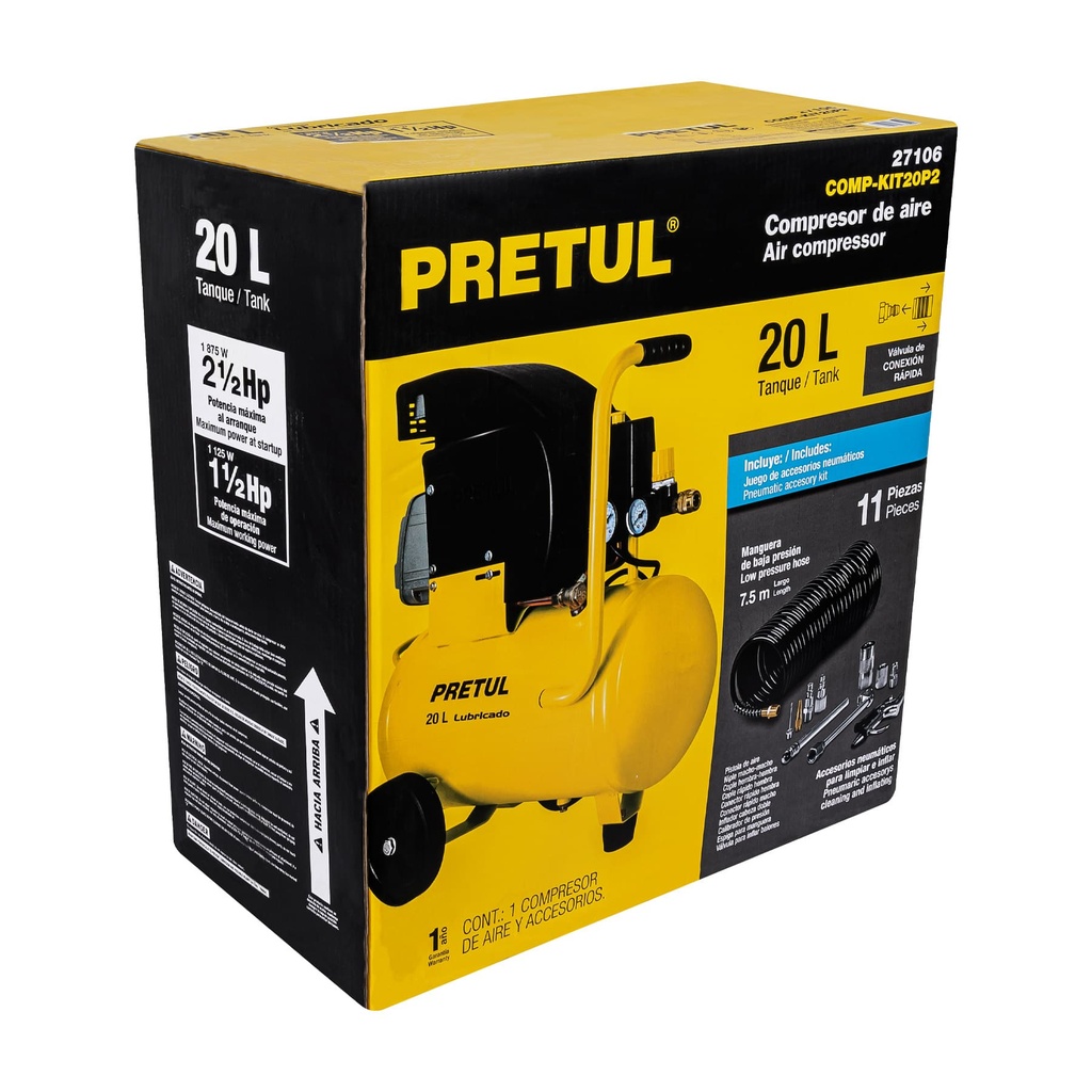 CJ-COMP-KIT20P2 | Caja de empaque de repuesto para COMP-KIT20P2, Pretul