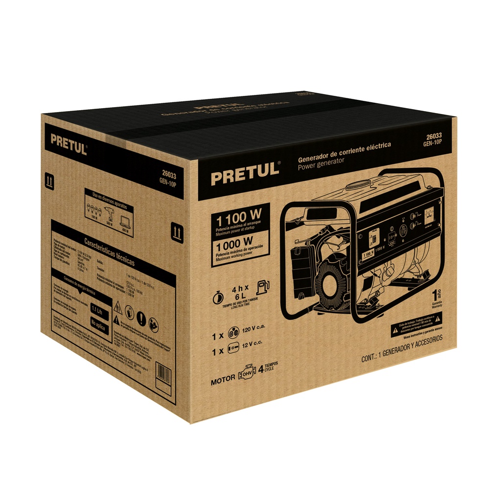 CJ-GEN-10P | Caja de empaque de repuesto GEN-10P, Pretul