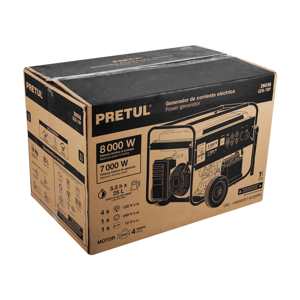 CJ-GEN-70P | Caja de empaque de repuesto GEN-70P, Pretul