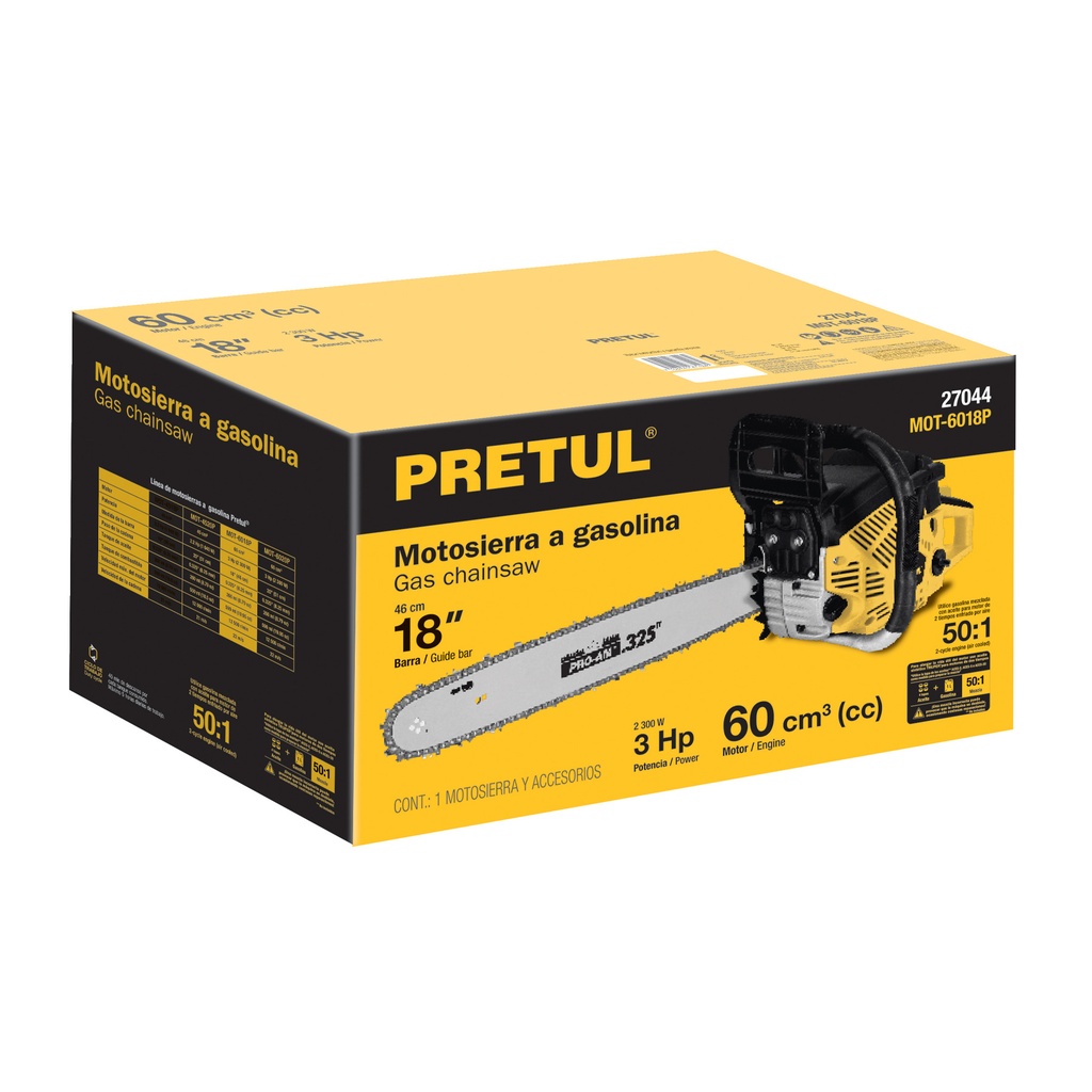 CJ-MOT-6018P | Caja de empaque de repuesto para MOT-6018P, Pretul