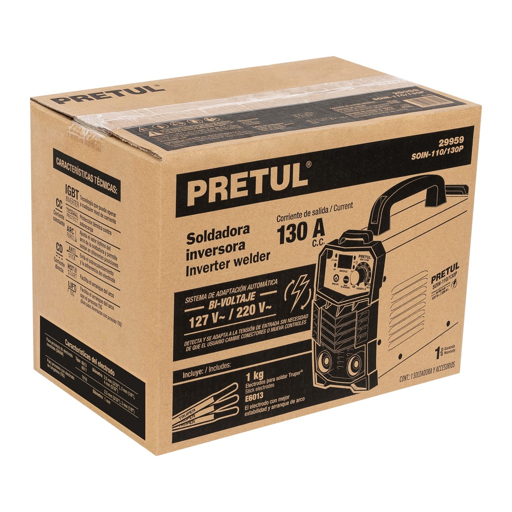 CJ-SOIN-110/130P | Caja de empaque de repuesto para SOIN-110/130P, Pretul