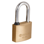 CL-40L | Candado de latón 40 mm gancho largo en blíster, Hermex