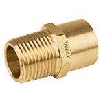 CLG-656 | Conector NPT soldable de latón, 1/2' X 3/8', Foset