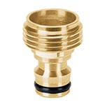 CLICK-MM | Conector 3/4' rápido macho de latón, sistema click, Truper