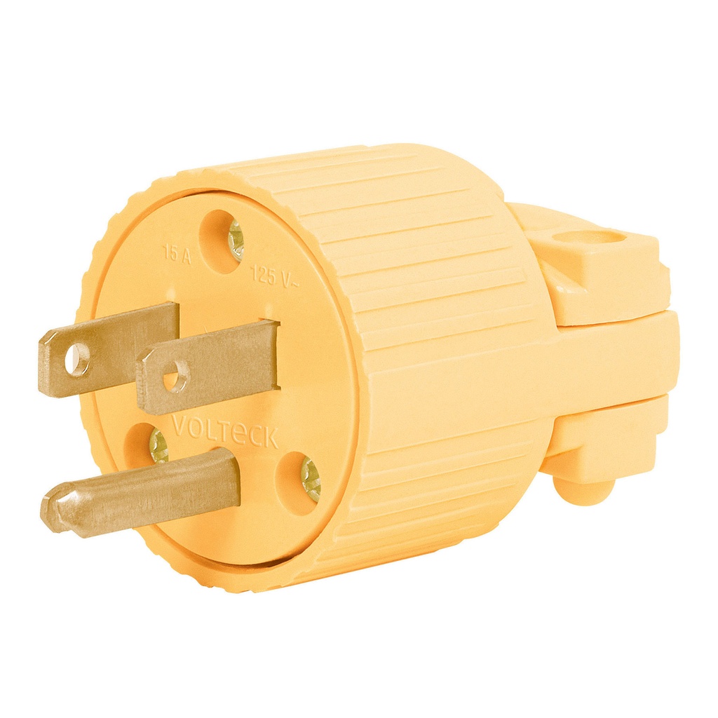 CLP-A | Clavija industrial plástica aterrizada, 2 polos+tierra