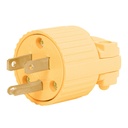 CLP-A | Clavija industrial plástica aterrizada, 2 polos+tierra