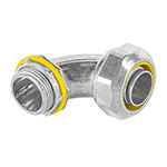 CLQ-3/4C | Conector curvo de 3/4' para tubo liquid tight, Volteck