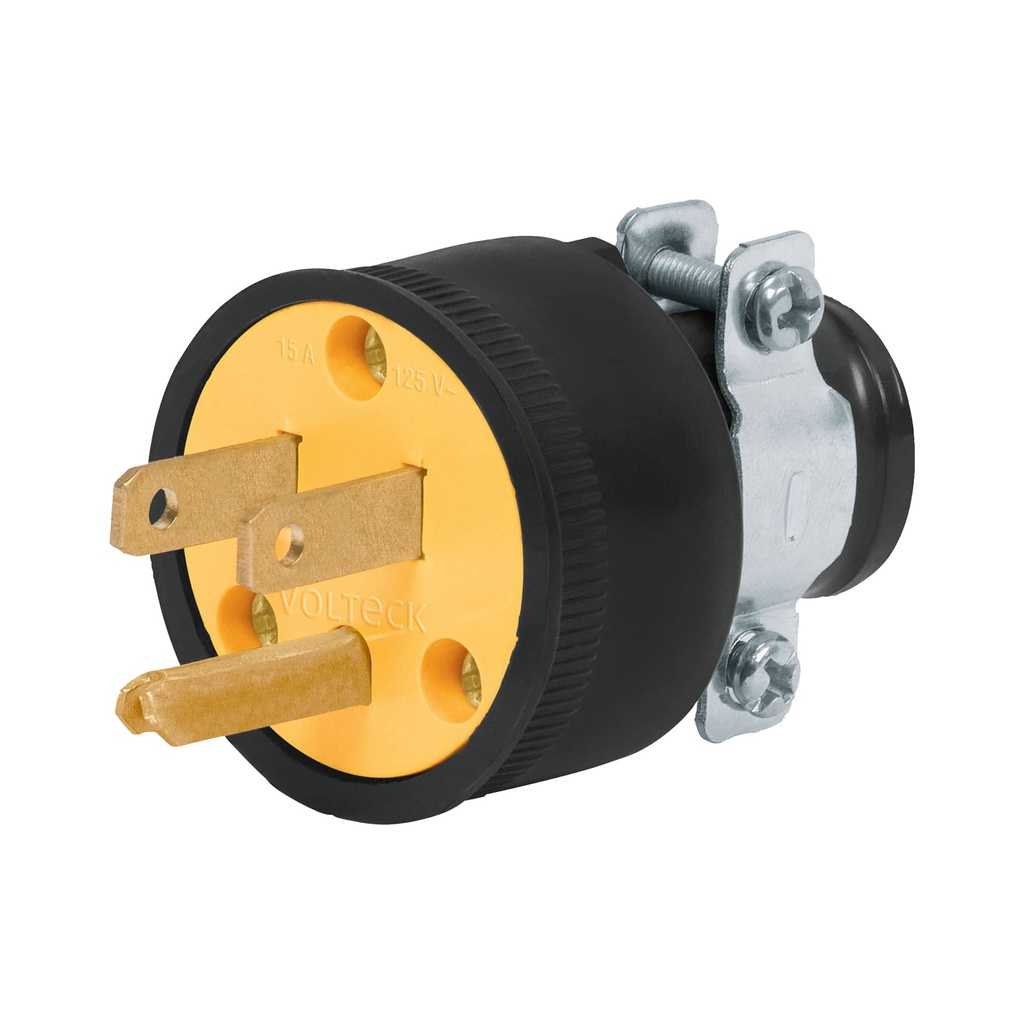 CLR-A | Clavija industrial reforzada aterrizada, 2 polos+tierra