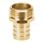 CM-3/4B | Conector 3/4' macho de latón sólido para manguera, Truper