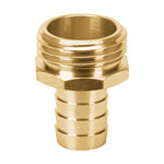 CM-5/8B | Conector 5/8' macho de latón sólido para manguera, Truper