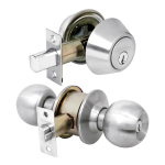 CMB-32P | Combo cerraduras, llave-llave, cromo, Hermex Basic