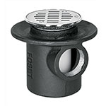 CO-23 | Coladera de hierro de una boca para piso, rejilla inox