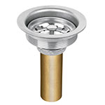 CO-813 | Contracanasta 3-1/2' de acero inoxidable con tubo de latón