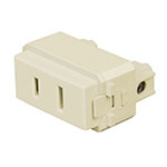 CO-I | Contacto sencillo, 2 polos sin tierra, línea Italiana,marfil