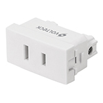 CO-OB | Contacto sencillo, sin tierra, línea Oslo, color blanco