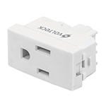 COA-OB | Contacto sencillo, 2 polos + tierra, línea Oslo, blanco