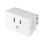 COA15-LB | Contacto aterrizado blanco de 1.5 módulos, línea Lisboa