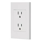 CODO-EB | Placa armada contacto dúplex, 3 módulos, Española, blanco