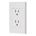 CODO-EB | Placa armada contacto dúplex, 3 módulos, Española, blanco