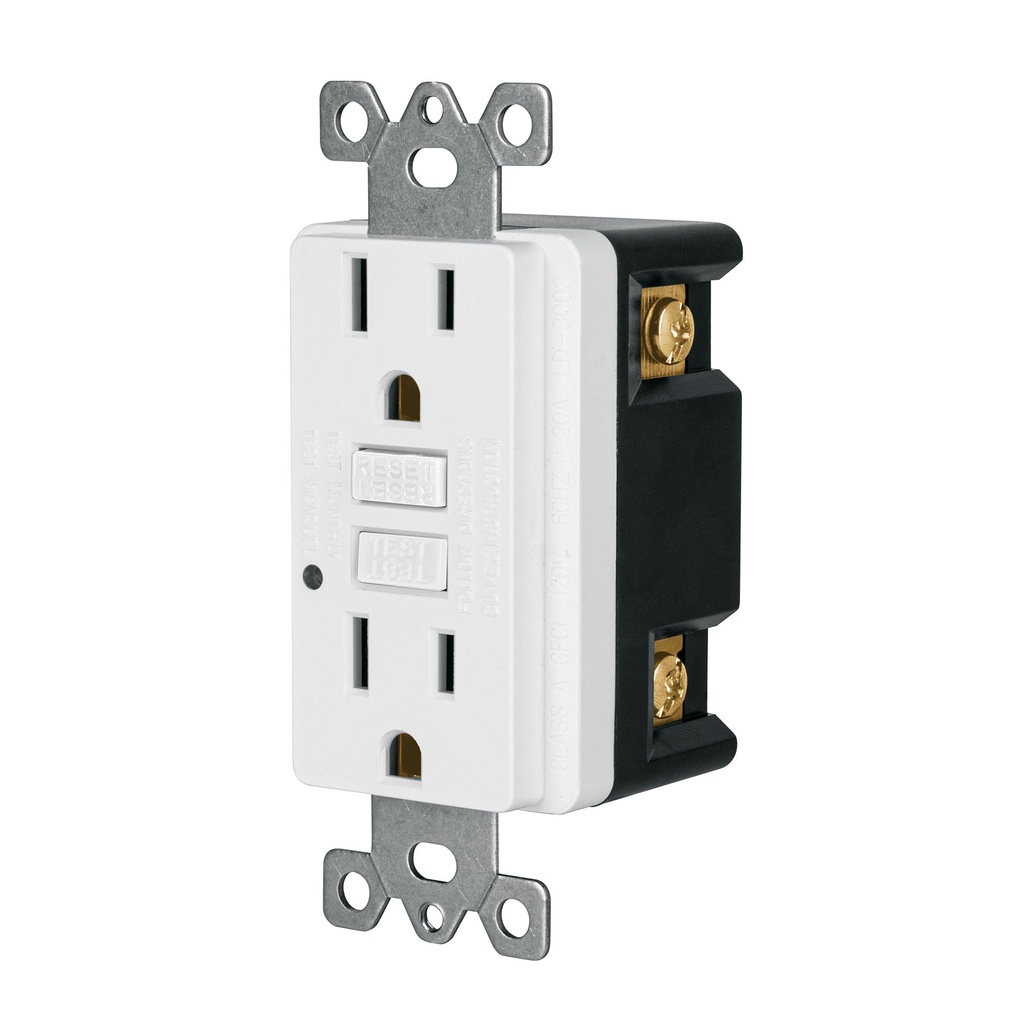 CODO-GFCI | Contacto dúplex, falla a tierra GFCI (ICFT), Classic