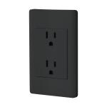 CODO-LN | Placa armada negra contacto dúplex 3 módulos, Lisboa