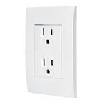 CODO-OB | Contacto dúplex, 2 polos + tierra, línea Oslo, blanco