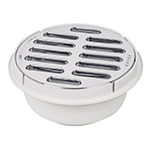 COL-51 | Coladera de ABS con rejilla cromada 5', 1/4 de vuelta, Foset