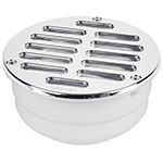 COL-52 | Coladera de ABS con rejilla cromada 5', con tornillos, Foset