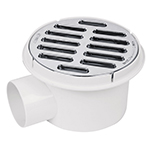 COL-61 | Coladera de ABS salida lateral y rejilla 5', 1/4 de vuelta