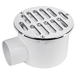 COL-62 | Coladera de ABS salida lateral y rejilla 5', con tornillos