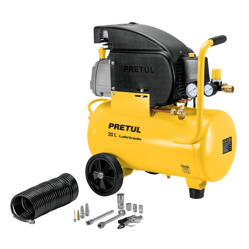 COMP-KIT20P2 | Compresor de 20 L con accesorios, Pretul
