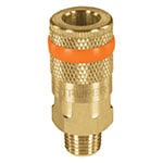 COPLE-MA-1/4 | Cople de latón, cuerda 1/4 NPT, macho, Truper